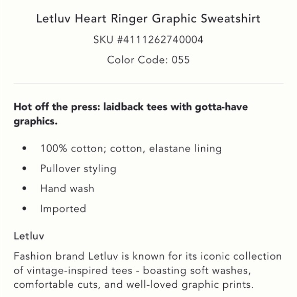 Anthropologie LetLuv heart ringer graphic sweatshirt in avocado 🥑 - Picture 5 of 9